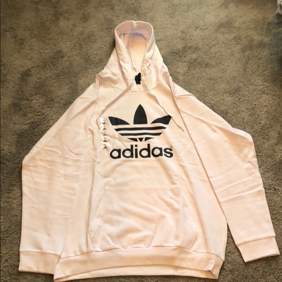 NWT Mens Adidas Trefoil Fleece Hoodie - Picture 4 of 10